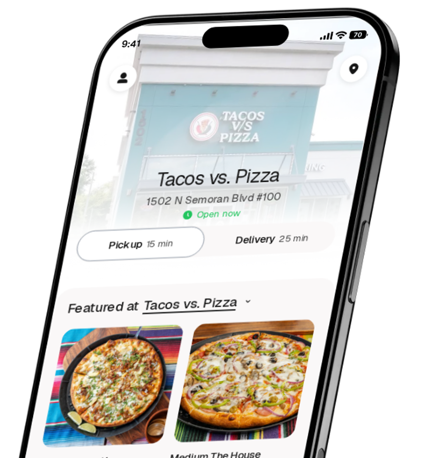 Tacos vs. Pizza app preview